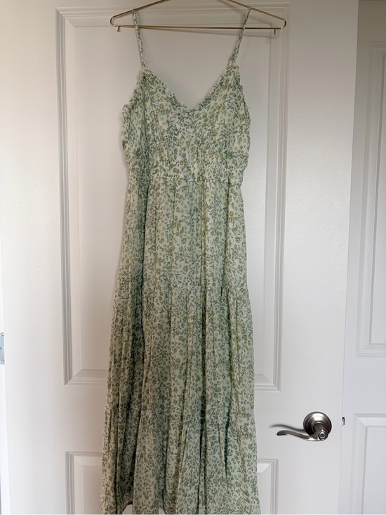Trixxi Dresses & Skirts - Trixxi Sage Green Floral Spaghetti-Strap Maxi Dress